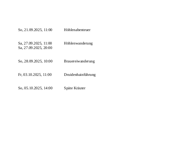 Terminplan